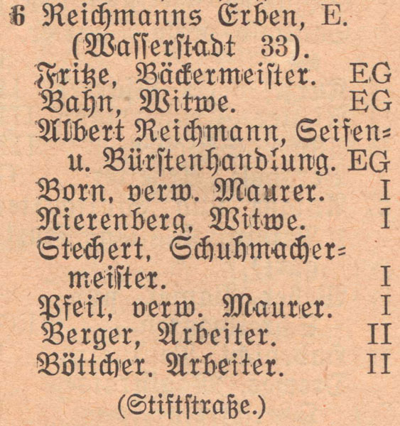 Adressbuch 1930, Zerbster Straße 6
