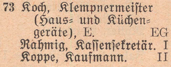 Adressbuch 1930, Zerbster Straße 73